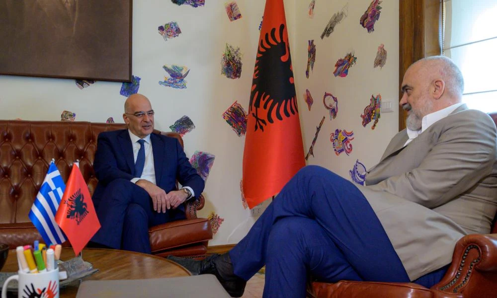 Συνάντηση Ν. Δένδια με τον Αλβανό πρωθυπουργό